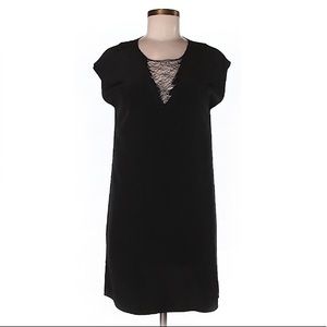 Madison Marcus silk black shift dress